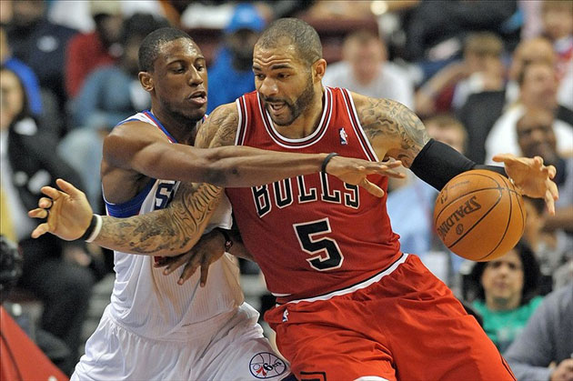 Chicago Bulls power forward Carlos Boozer