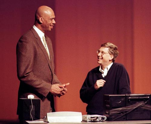 Center: Kareem Abdul Jabbar