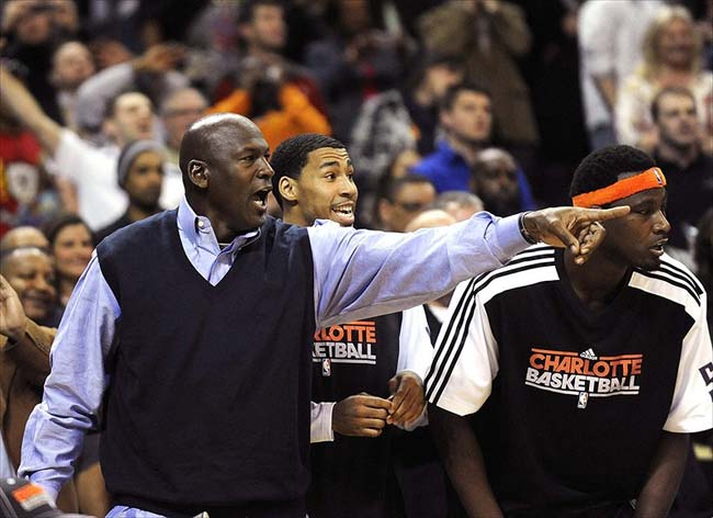 Bobcats team owner Michael Jordan