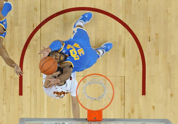 UCLA Joshua Smith goes up for a Rebound